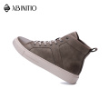 High Quality Designer Custom Mens High Top Pu Leather Sneakers